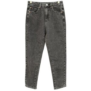 Garage Denim Mom Jeans Black Gray High Rise Tapered Women’s Size 3 / 26